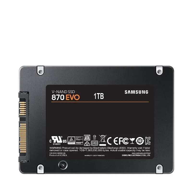 Samsung 870 EVO SATA 2.5 Inch 1TB External SSD - Back